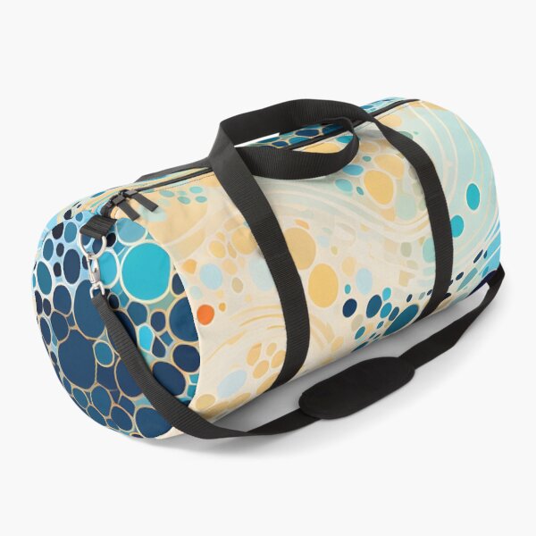 Item preview, Aboriginal Inspired Dot Art - With Aqua Cream Waves designed and sold by GrinGalore.
