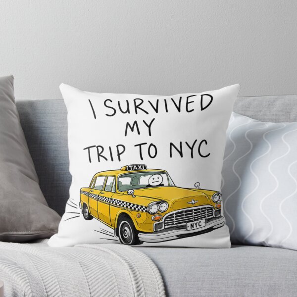 Item preview, I Survived My Trip To NYC Funny Yellow Taxi Travel Humor designed and sold by MassonCalepon.