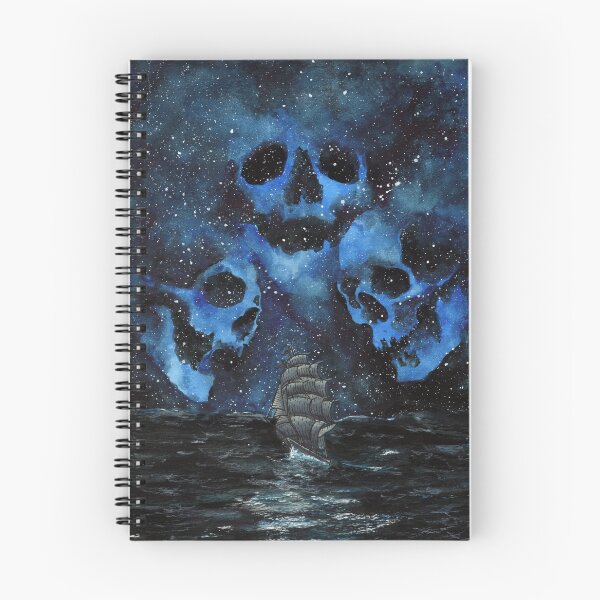Item preview, Haunted Clipper Ship nautical skull art designed and sold by MarkADArt.