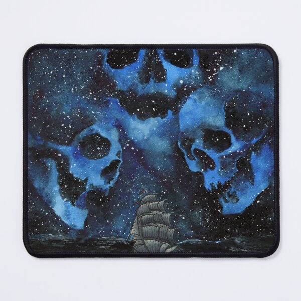 Item preview, Haunted Clipper Ship nautical skull art designed and sold by MarkADArt.