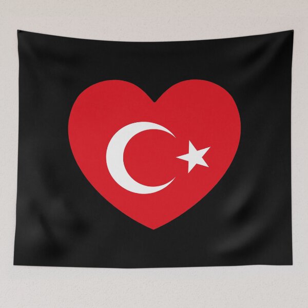 Item preview, Turkey Flag Heart TR designed and sold by shitpostee.