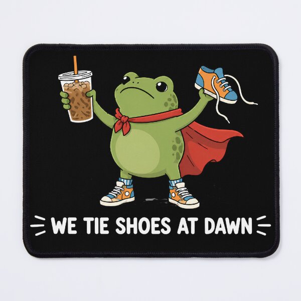 Item preview, We Tie Shoes At Dawn Funny Frog Preschool Teacher designed and sold by VGAfanatic.