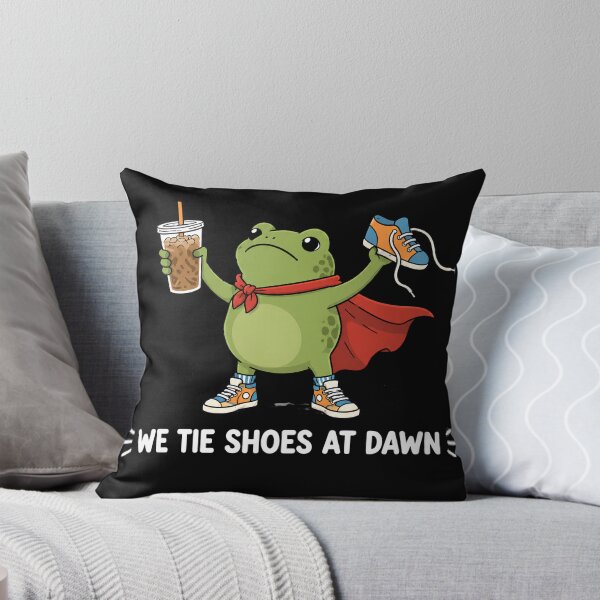 Item preview, We Tie Shoes At Dawn Funny Frog Preschool Teacher designed and sold by VGAfanatic.
