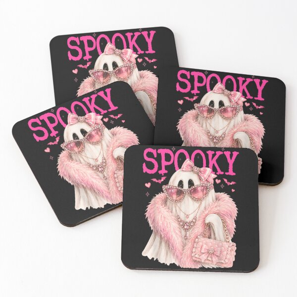 Item preview, Spooky Pink Glam Ghost Coquette Halloween Fashion Luxury Cute Style designed and sold by LizzyKeiko.
