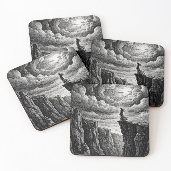 Item preview, Norwegian Witch Moonlit Gorge Nordic Gothic Art designed and sold by NorwegianWitch.