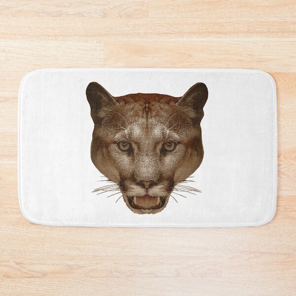 Item preview, Mountain lion face canvas optics, cool big cat photos, beautiful animal motifs designed and sold by Kirei-Lily.
