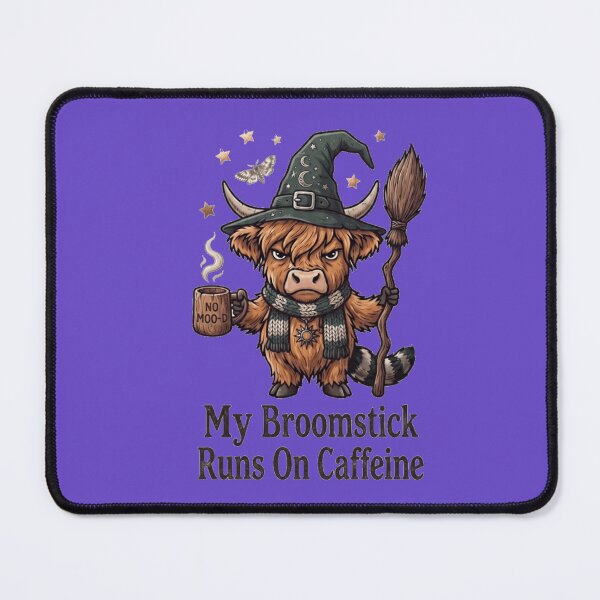 Item preview, Highland cow witch designed and sold by Wicca and mythical creatures .