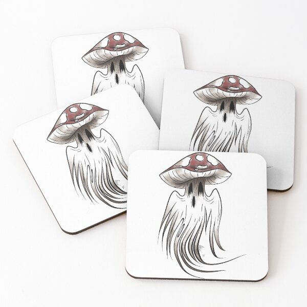 Item preview, mushroom ghost designed and sold by lilanxietychan.