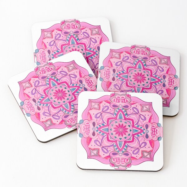 Item preview, Pink Coquette Mandala Floral Star Pattern designed and sold by pwneuis.