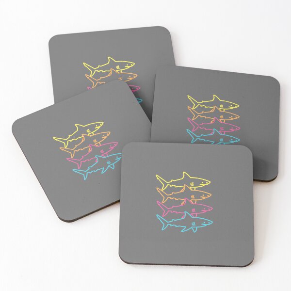 Item preview, Four Sharks Ocean Marine Life Animal Lover designed and sold by SofiBlair.