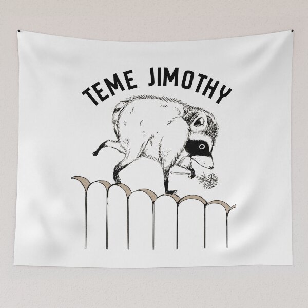 Item preview, Teme Jimothy Viral Raccoon Meme Design designed and sold by     Fatma Creates.