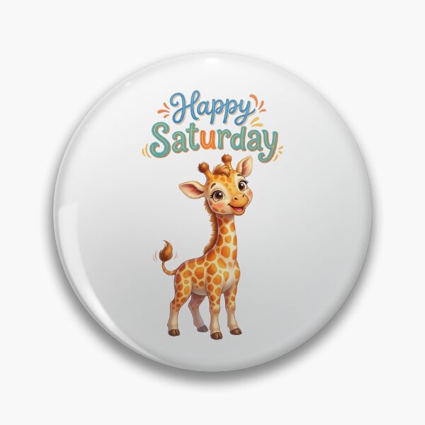 Item preview, Cute Giraffe Happy Saturday designed and sold by naragon4289.