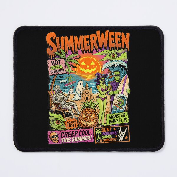 Item preview, Summerween Beach Monsters Funny Halloween Summer Vacation Spooky Paradise Adventure designed and sold by LizzyKeiko.