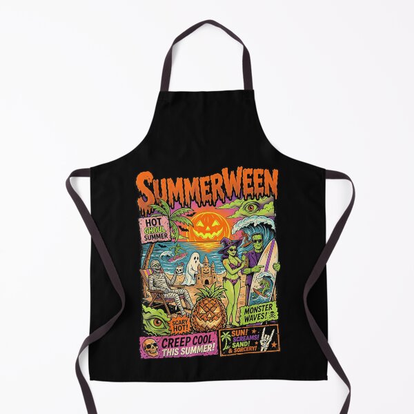 Item preview, Summerween Beach Monsters Funny Halloween Summer Vacation Spooky Paradise Adventure designed and sold by LizzyKeiko.