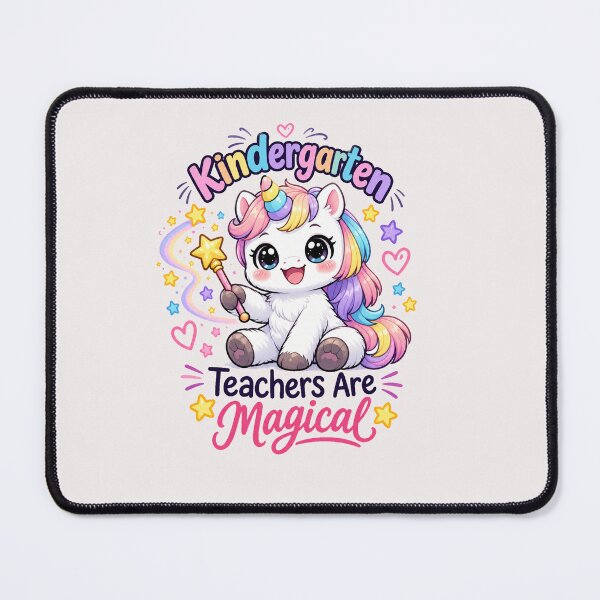 Item preview, Kindergarten Teachers Are Magical - Cute Dabbing Unicorn Teacher Back To School Sticker designed and sold by Salwastore.