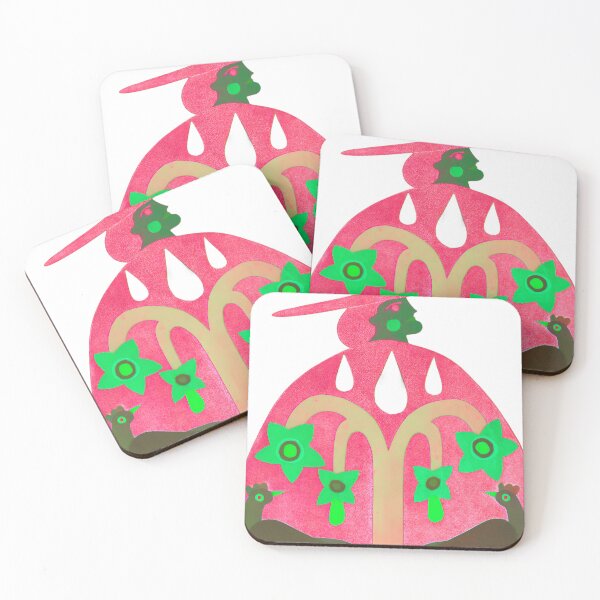 Item preview, Vibrant Folk Art Woman with Garden Birds designed and sold by pwneuis.