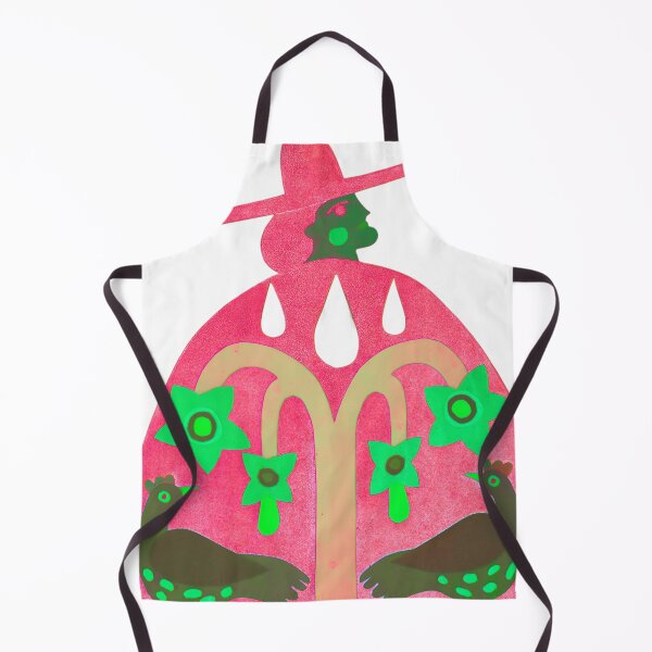 Item preview, Vibrant Folk Art Woman with Garden Birds designed and sold by pwneuis.