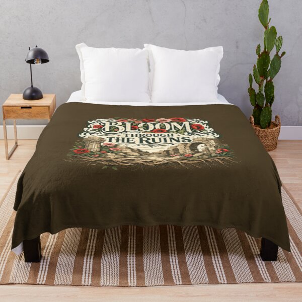 Item preview, Bloom Through the Ruins – Romantic Botanical Art Nouveau designed and sold by From Cyryl with Love.