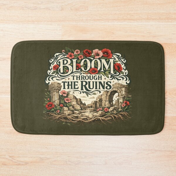 Item preview, Bloom Through the Ruins – Romantic Botanical Art Nouveau designed and sold by From Cyryl with Love.