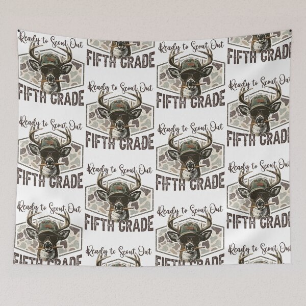 Item preview, Ready To Scout Out Fifth Grade Back To School Camo Deer Hunting designed and sold by CocoLama.
