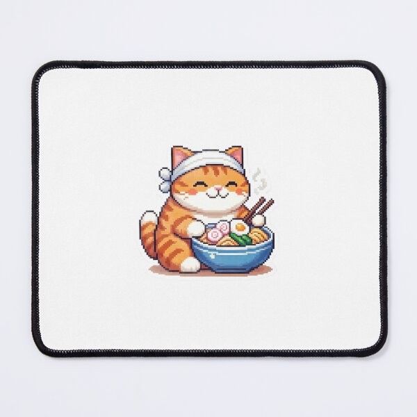 Item preview, Pixel Art Cat Ramen Chef 1 designed and sold by Kermancius.