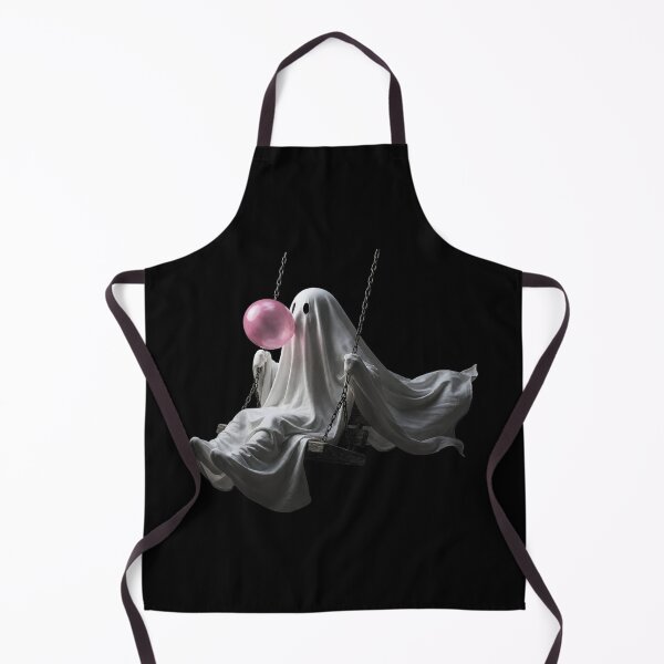 Item preview, Cute Ghost Blowing Bubble Gum Swinging Kawaii Halloween Aesthetic Vibes designed and sold by Serene woods.
