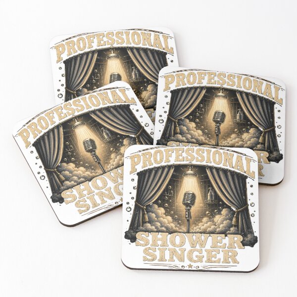 Item preview, Professional Shower Singer | Funny Vintage Bathroom Karaoke Design designed and sold by classthetic.