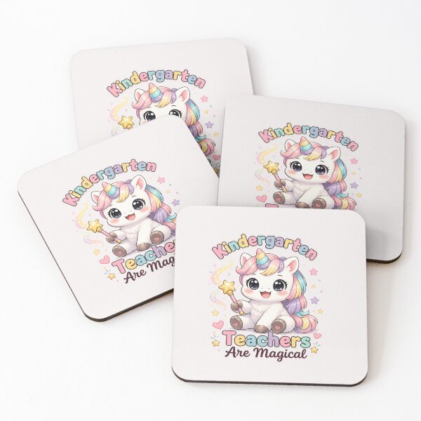 Item preview,  Kindergarten Teachers Are Magical - Cute Dabbing Unicorn Teacher Back To School Sticker designed and sold by Salwastore.