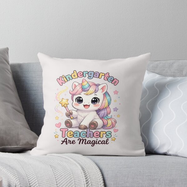 Item preview,  Kindergarten Teachers Are Magical - Cute Dabbing Unicorn Teacher Back To School Sticker designed and sold by Salwastore.