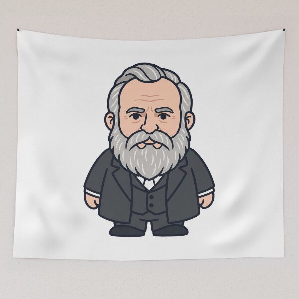 Item preview, Rutherford B Hayes Bearded Garden Gnome designed and sold by Bad-Decisions-Designs.