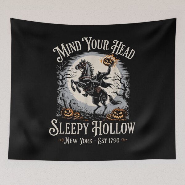 Item preview, Mind Your Head Sleepy Hollow Headless Horseman Halloween Legend New York designed and sold by Serene woods.