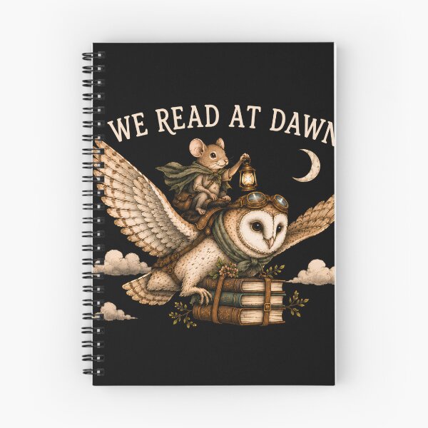 Item preview, We Read At Dawn Reader Owl And Mouse Book Lover Cottagecore designed and sold by VGAfanatic.