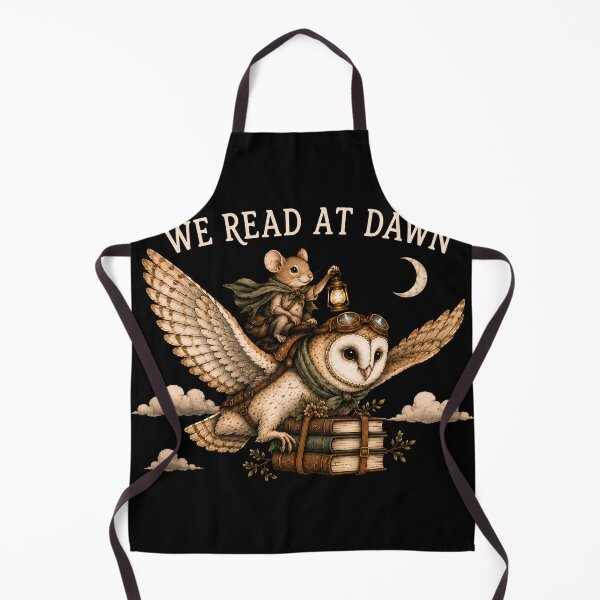 Item preview, We Read At Dawn Reader Owl And Mouse Book Lover Cottagecore designed and sold by VGAfanatic.