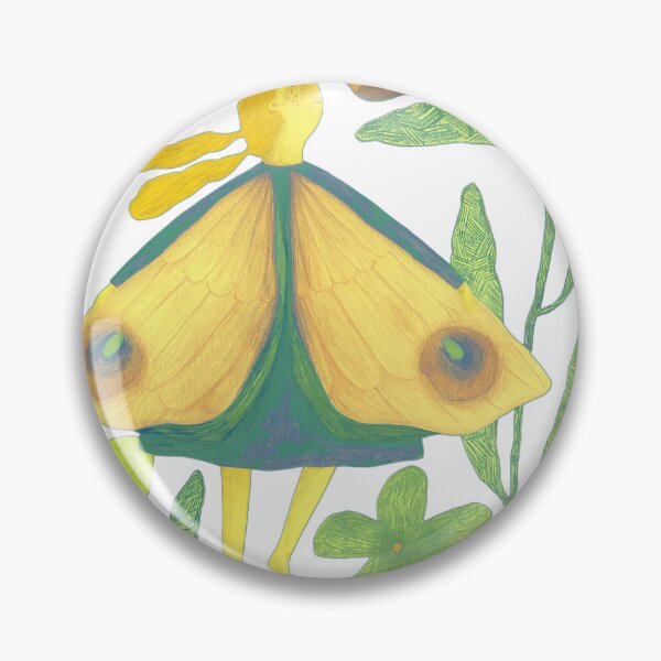 Item preview, Whimsical Moth Fairy and Botanical Flowers designed and sold by pwneuis.