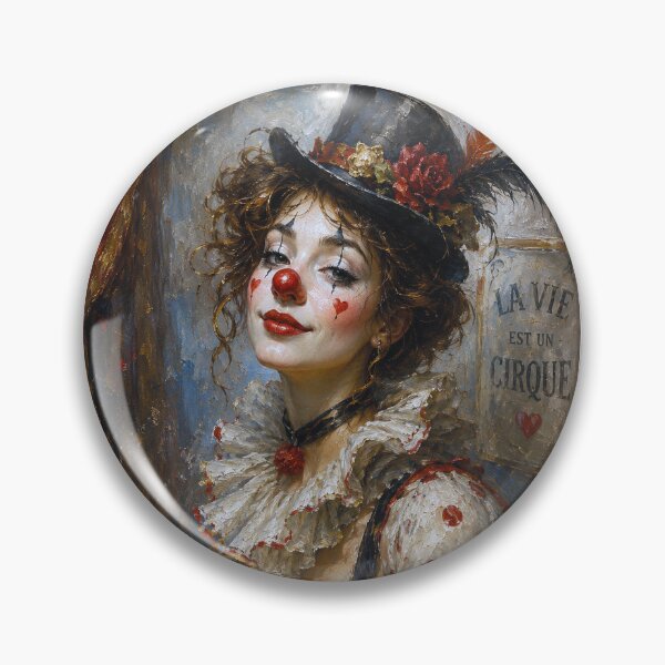Item preview, Female Clown painting. designed and sold by GalleryKauffeld.