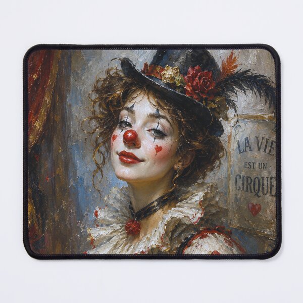 Item preview, Female Clown painting. designed and sold by GalleryKauffeld.