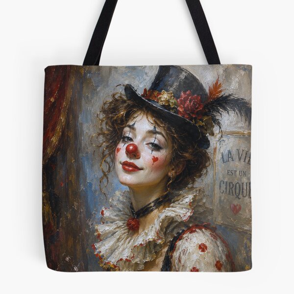 Item preview, Female Clown painting. designed and sold by GalleryKauffeld.