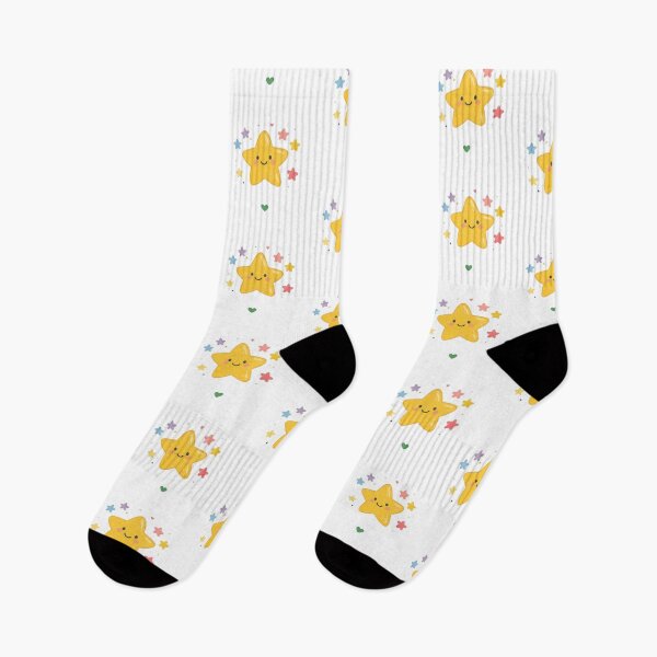 Item preview, Cute Smiling Yellow Star Pastel Rainbow Sparkles Aesthetic designed and sold by Rehnair.