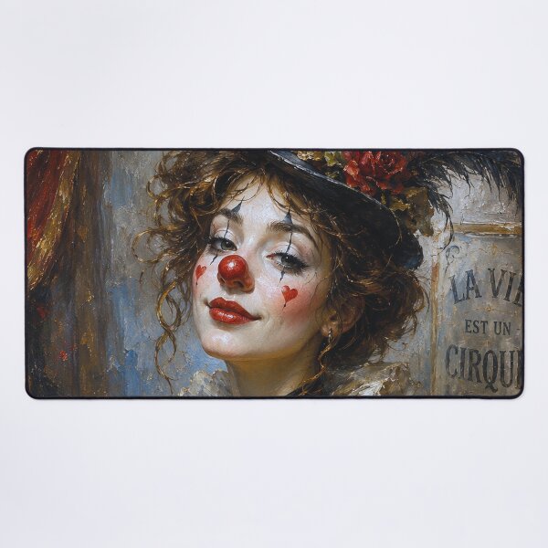 Item preview, Female Clown painting. designed and sold by GalleryKauffeld.