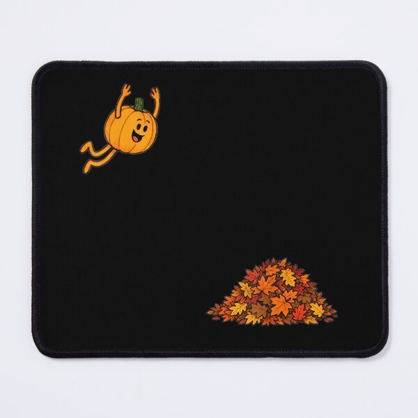 Item preview, Funny Pumpkin Jumping Into Autumn Leaves Happy Fall Season Humor designed and sold by Serene woods.