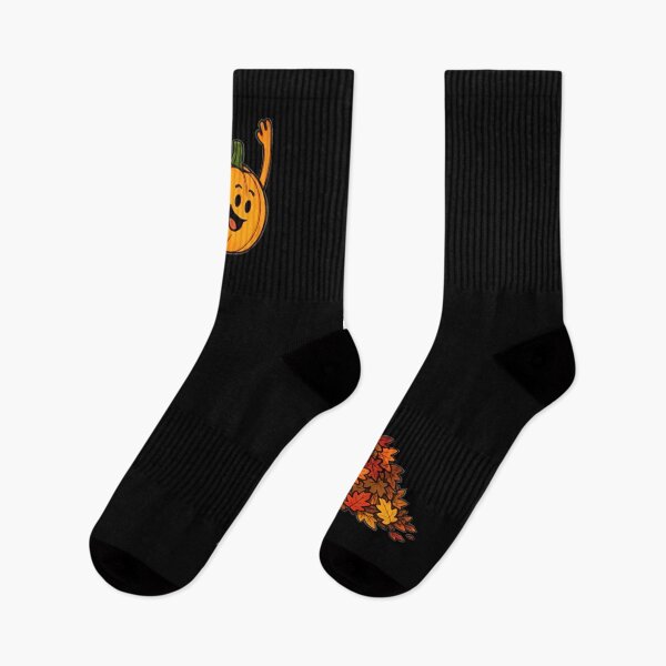 Item preview, Funny Pumpkin Jumping Into Autumn Leaves Happy Fall Season Humor designed and sold by Serene woods.