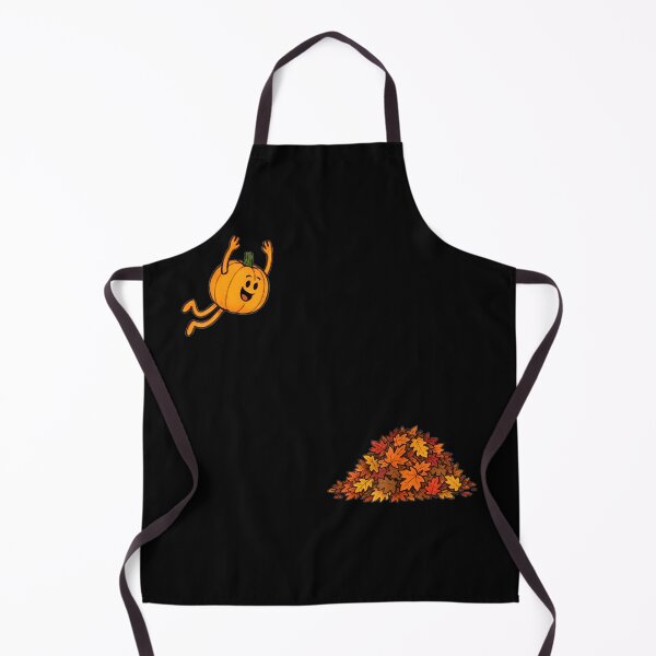 Item preview, Funny Pumpkin Jumping Into Autumn Leaves Happy Fall Season Humor designed and sold by Serene woods.
