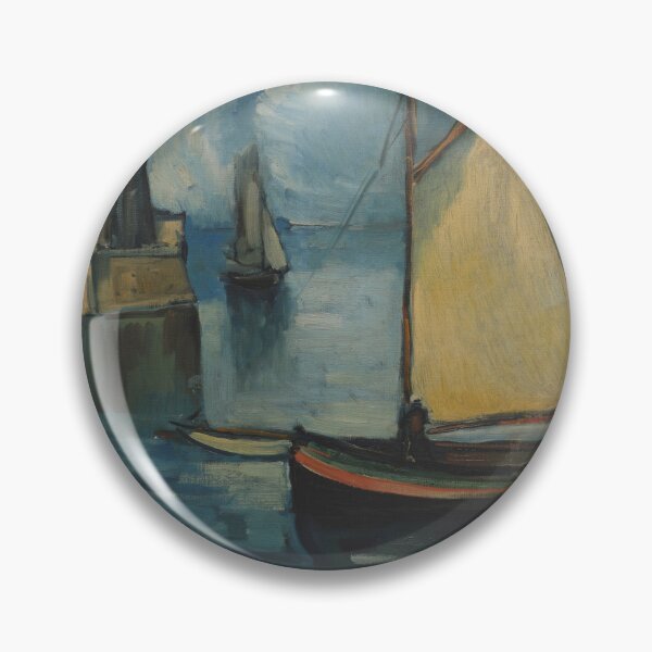 Item preview, The entrance to the port of Le Havre, or a sailboat entering a port, near the lighthouse watercolor painting by Maurice de Vlaminck designed and sold by Jéanpaul  Ferro.