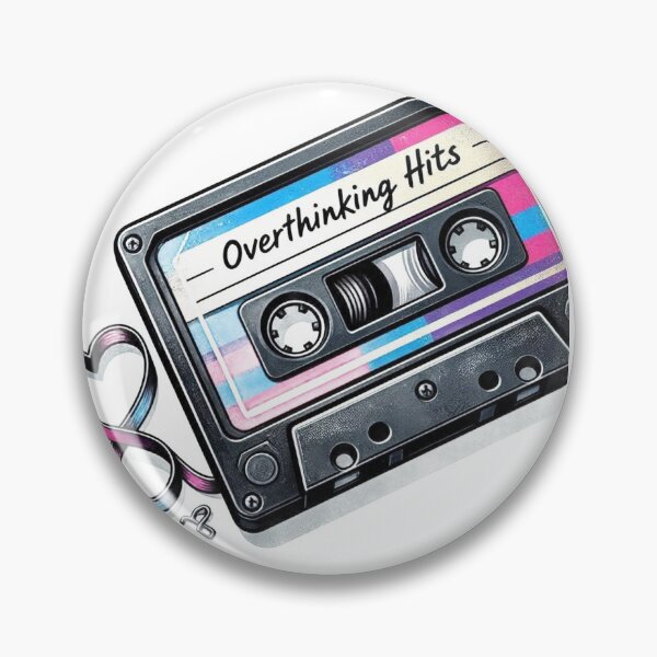 Item preview, Retro Cassette Overthinking Hits 1 designed and sold by Kermancius.