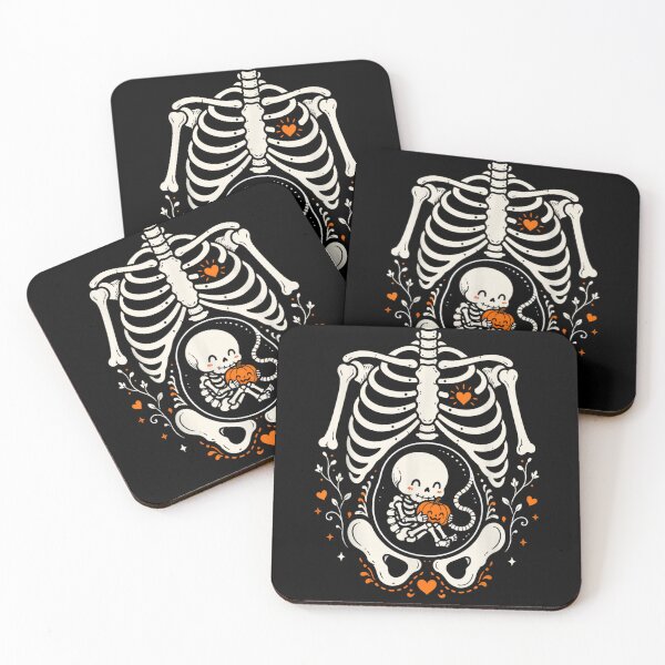 Item preview, Cute Halloween Skeleton Baby Pumpkin Pregnancy Anatomy Funny Spooky Gift designed and sold by Serene woods.