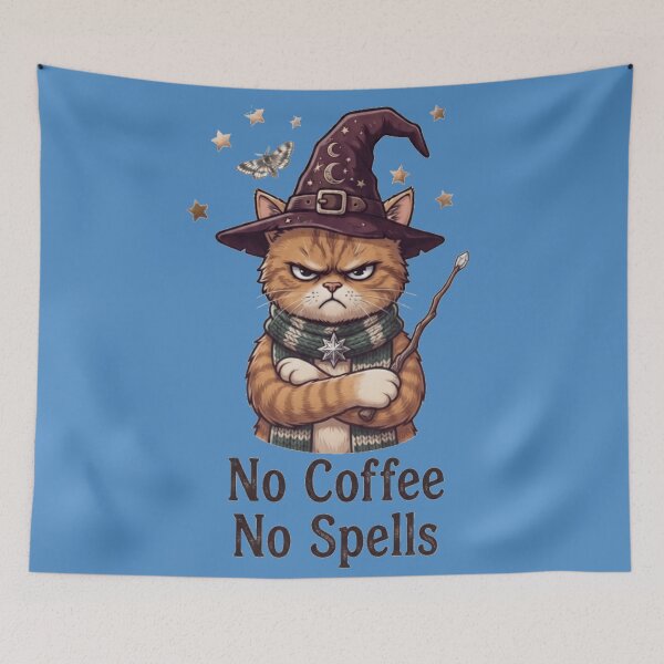 Item preview, Ginger witch cat designed and sold by Wicca and mythical creatures .