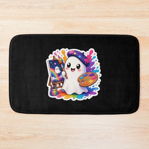 Item preview, Cute Ghost Painting Art Sticker designed and sold by VeltrixaDesigns.