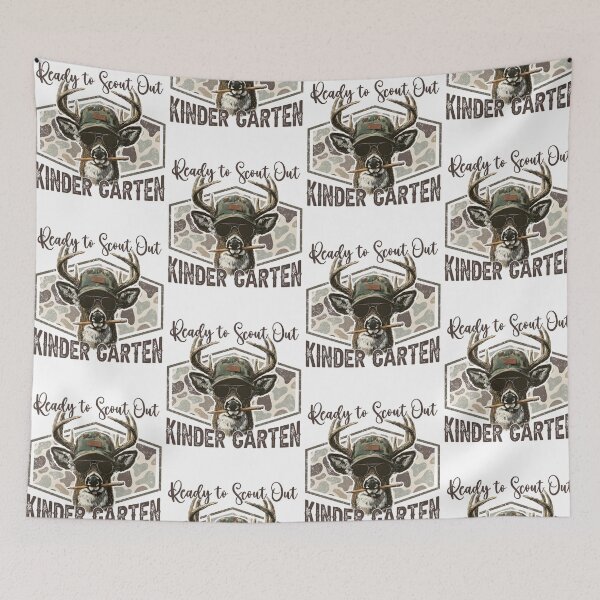 Item preview, Ready To Scout Out Kindergarten Back To School Camo Deer Hunting designed and sold by CocoLama.