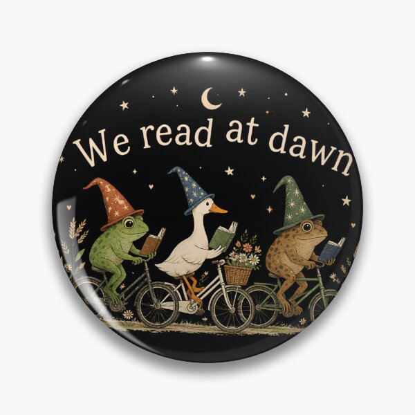 Item preview, We Read at Dawn Frog Goose Toad Reading Book Lover Animal designed and sold by VGAfanatic.