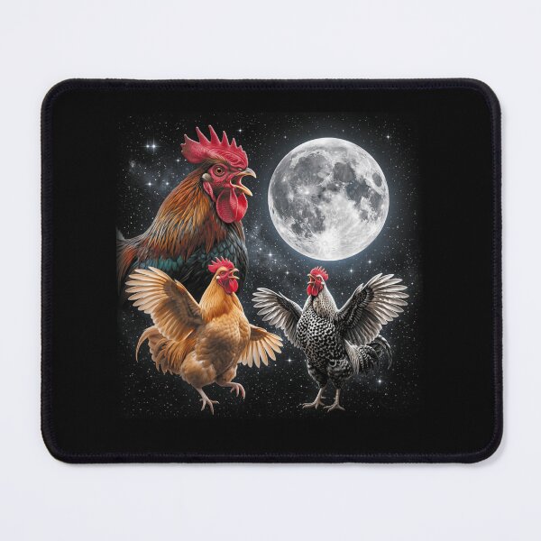 Item preview, Moonlit Rooster Chorus Funny Farm Animal Celestial Night Vintage Style designed and sold by Taniyah Gomes.